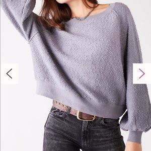 Free People Gray Pullover Sweater - Size XS